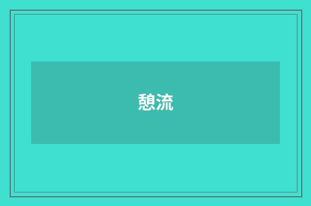 憩流