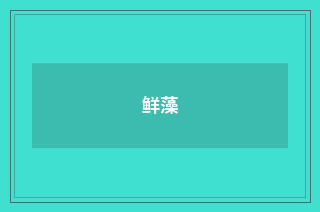 鲜藻