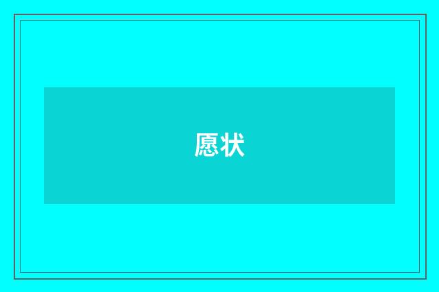 愿状