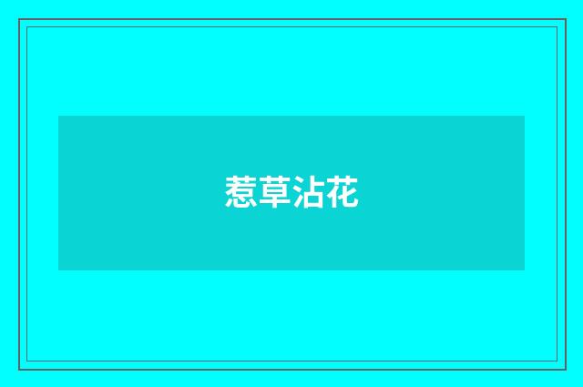惹草沾花