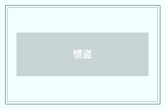 惯盗