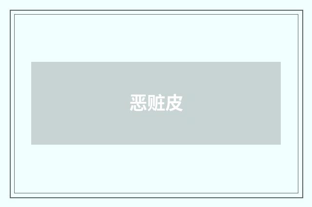 恶赃皮