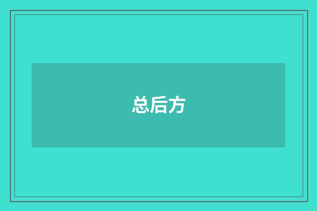 总后方