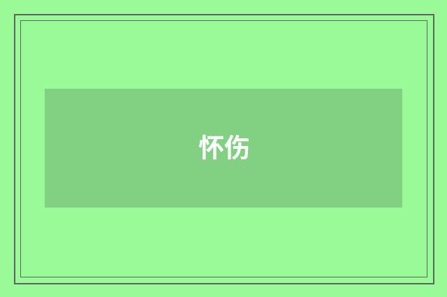 怀伤