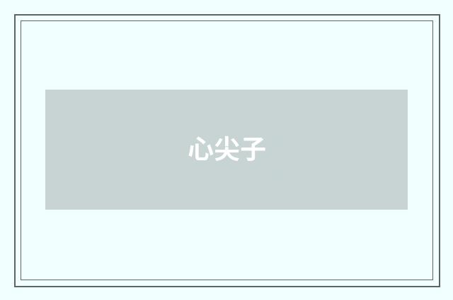 心尖子