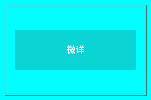 微详