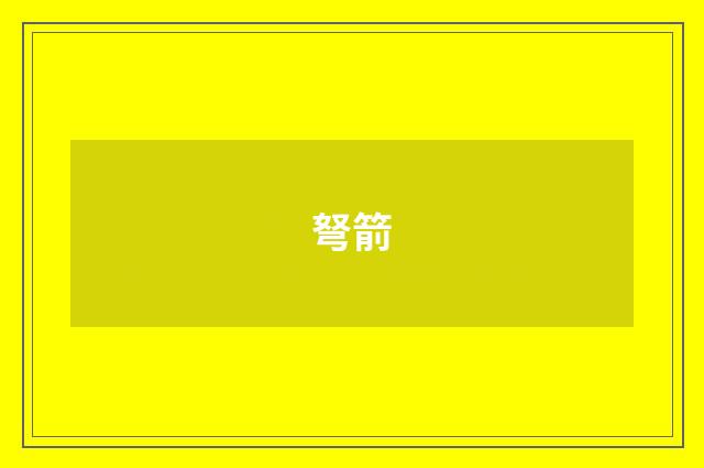 弩箭