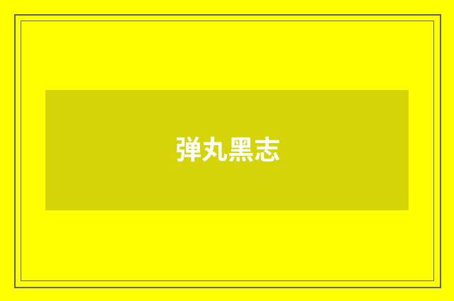 弹丸黑志