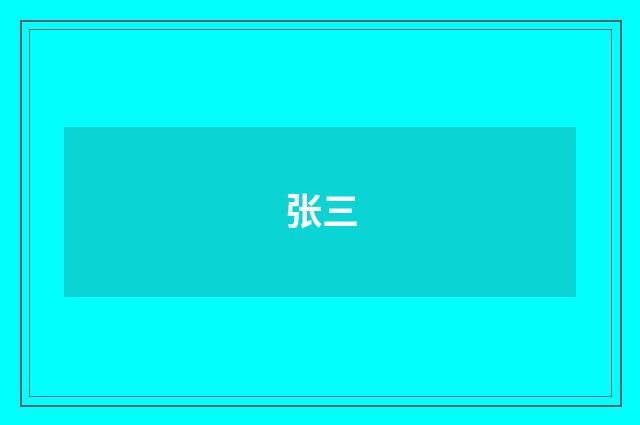 张三