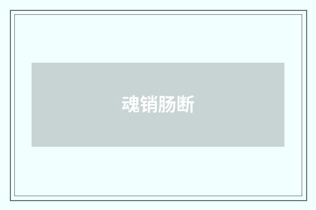 魂销肠断