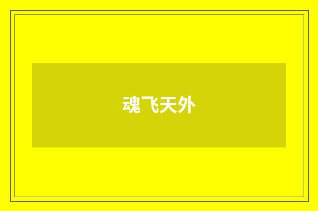 魂飞天外