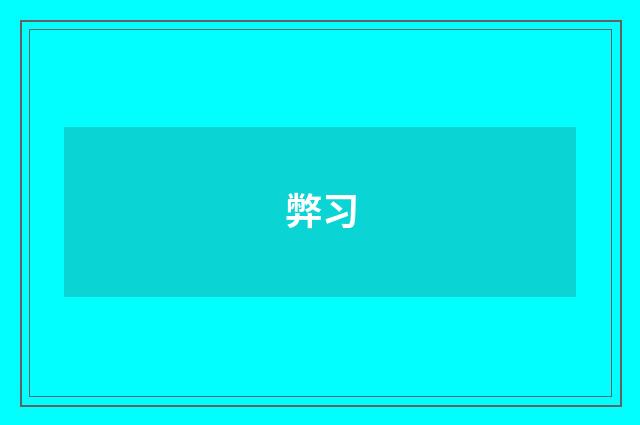 弊习
