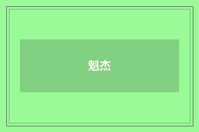 魁杰