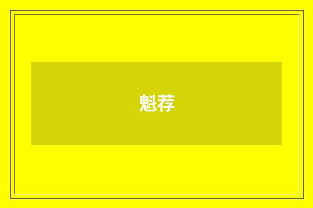 魁荐