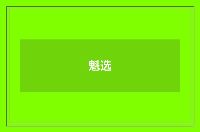 魁选