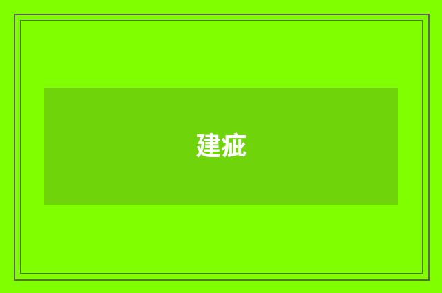 建疵