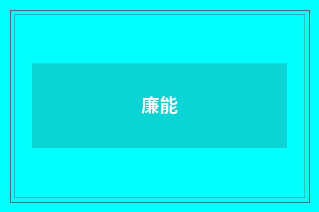 廉能