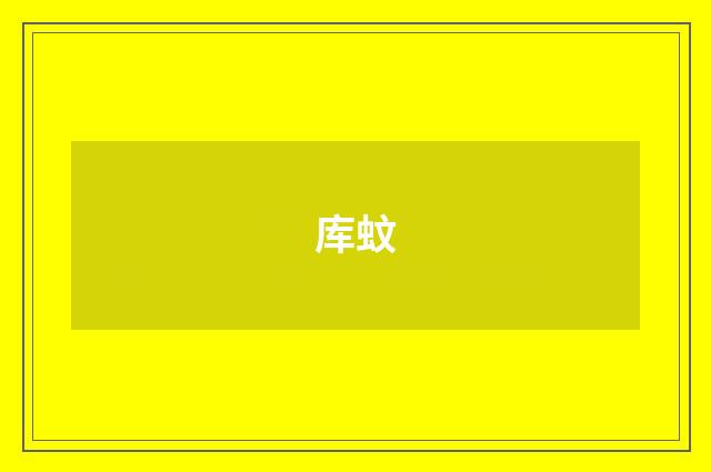 库蚊