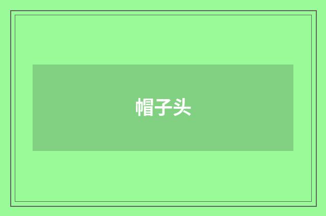 帽子头