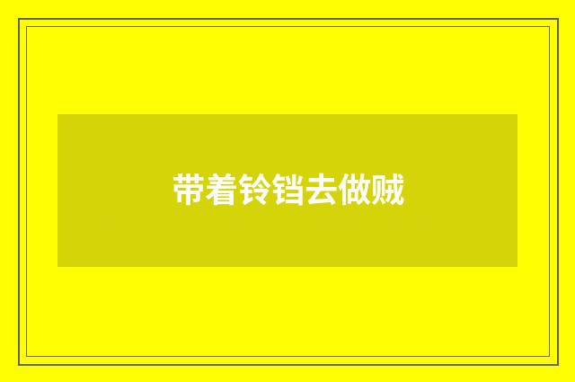 带着铃铛去做贼
