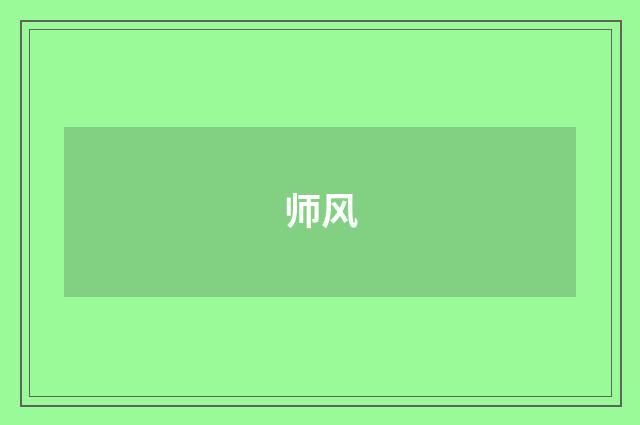 师风