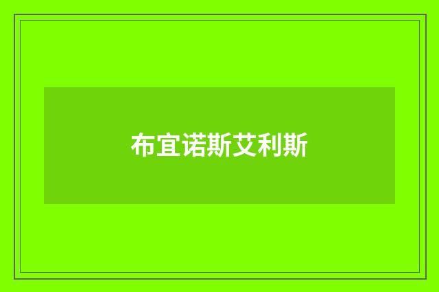 布宜诺斯艾利斯