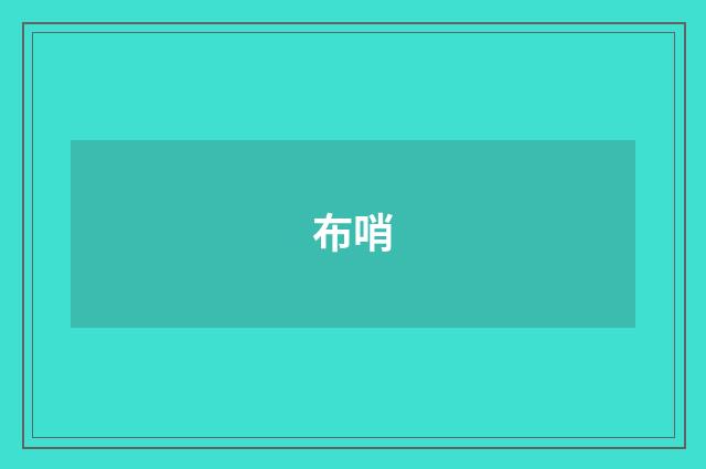 布哨