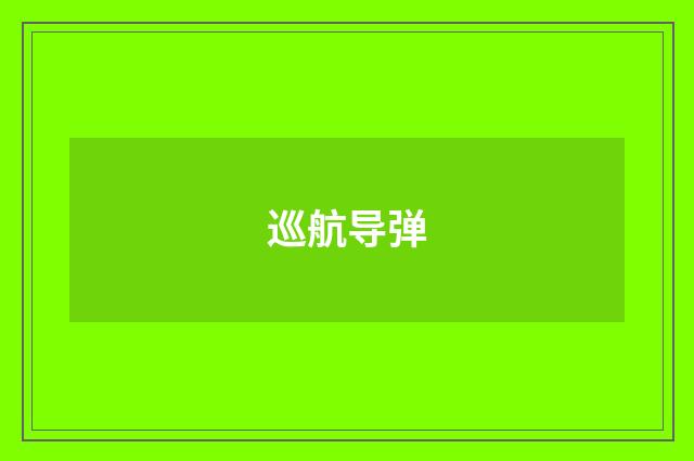 巡航导弹