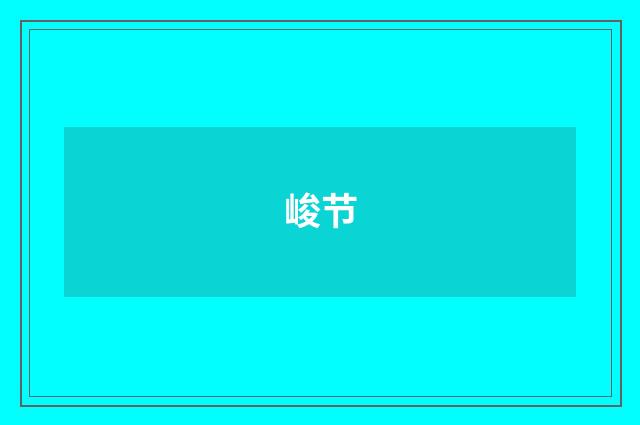 峻节