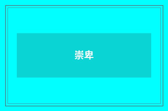 崇卑