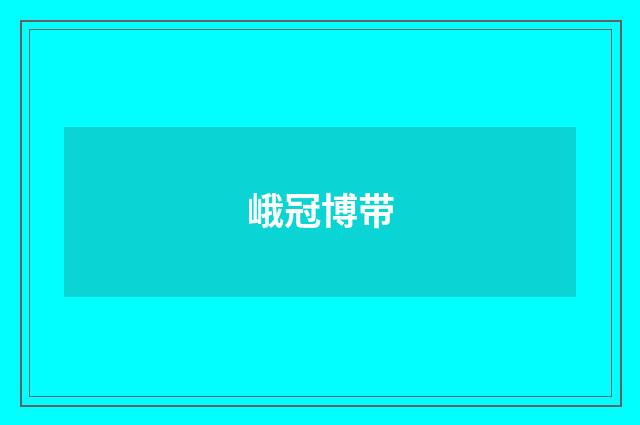 峨冠博带