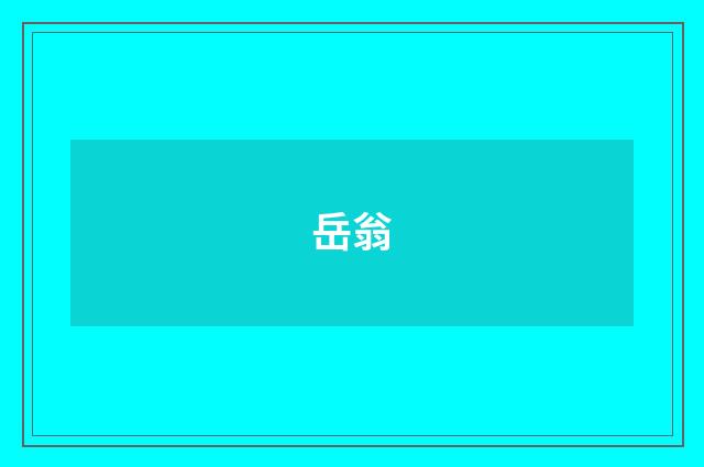 岳翁