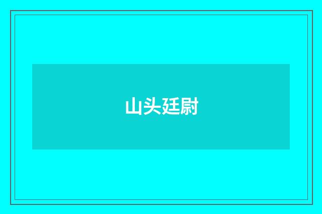 山头廷尉