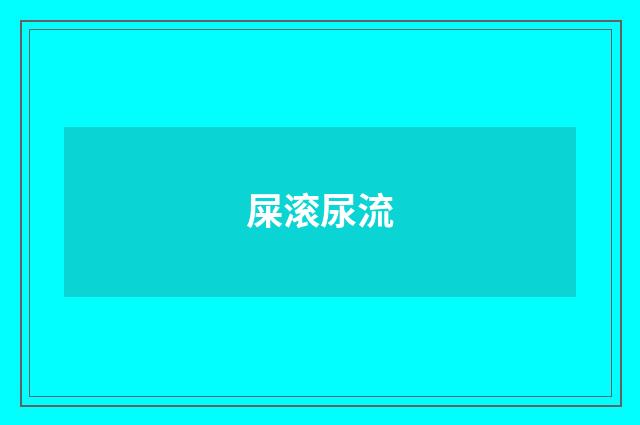 屎滚尿流
