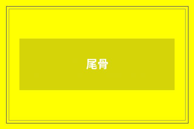 尾骨