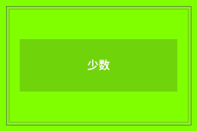 少数