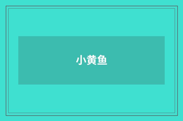 小黄鱼