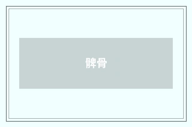 髀骨