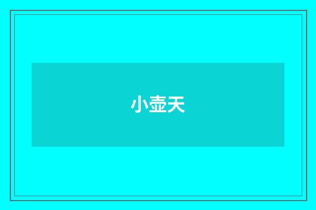 小壶天