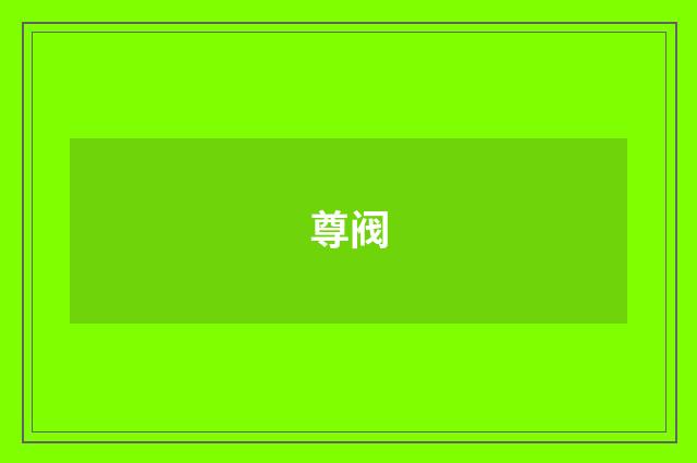 尊阀