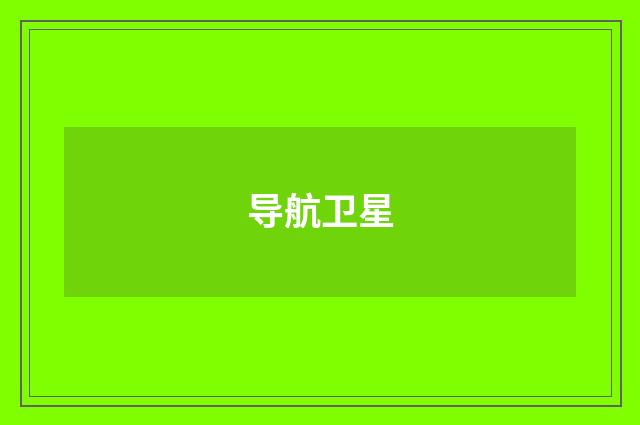 导航卫星