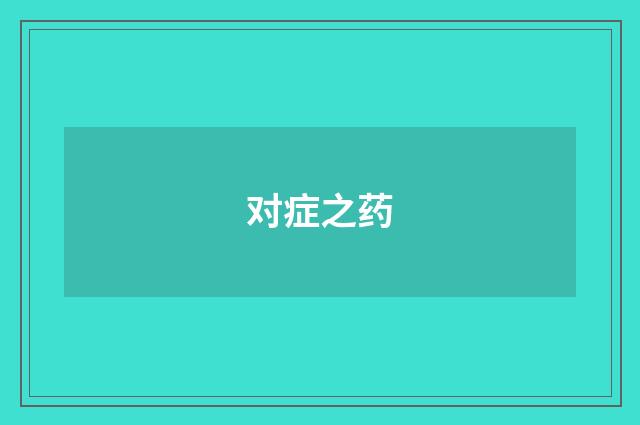 对症之药