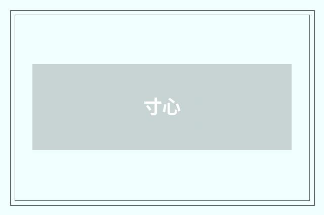 寸心