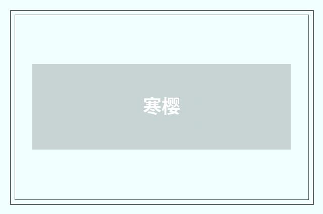 寒樱