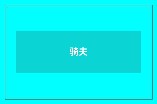 骑夫