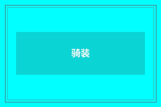 骑装