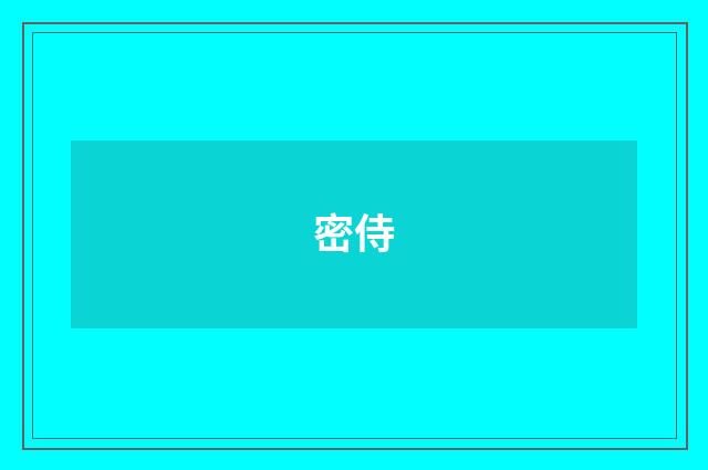 密侍