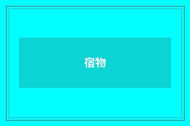 宿物