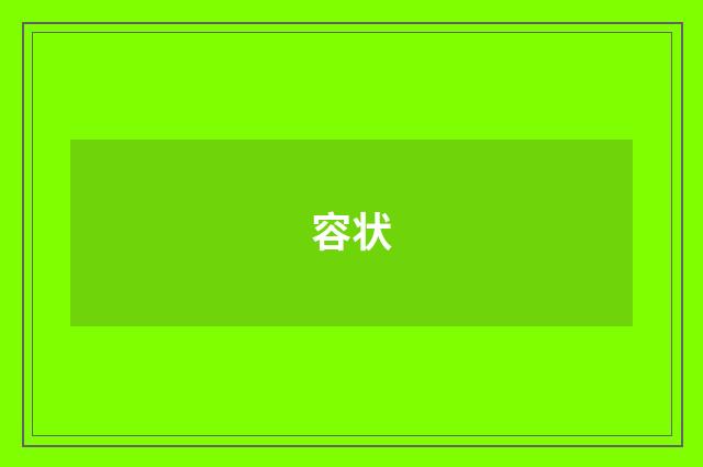 容状