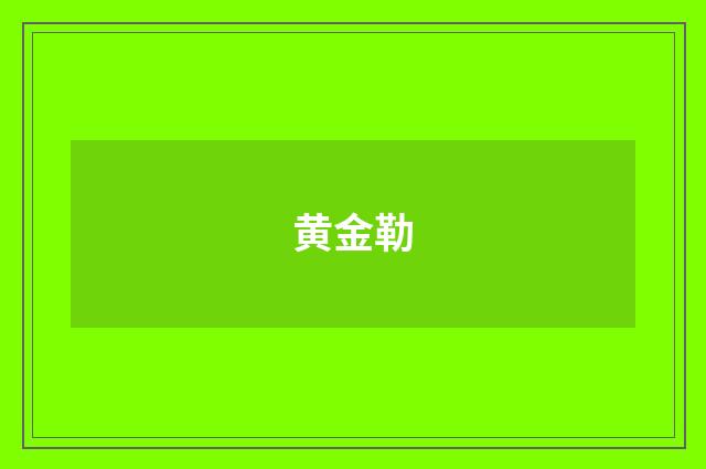 黄金勒